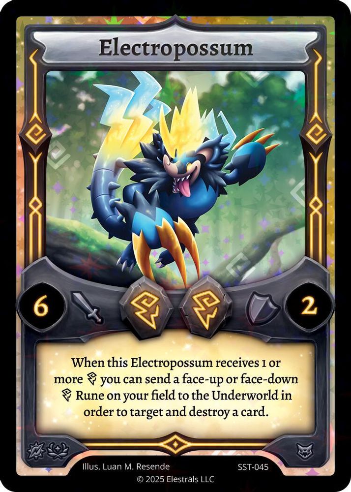 Electropossum (SST-045), Holo, front