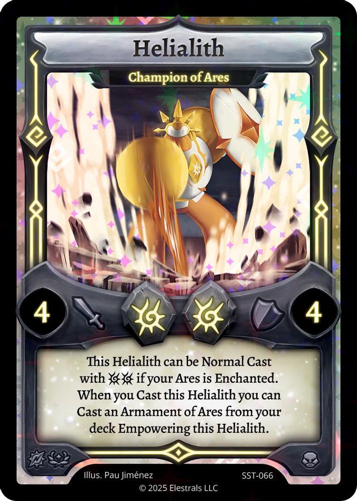 Helialith - Champion of Ares, Holo, front