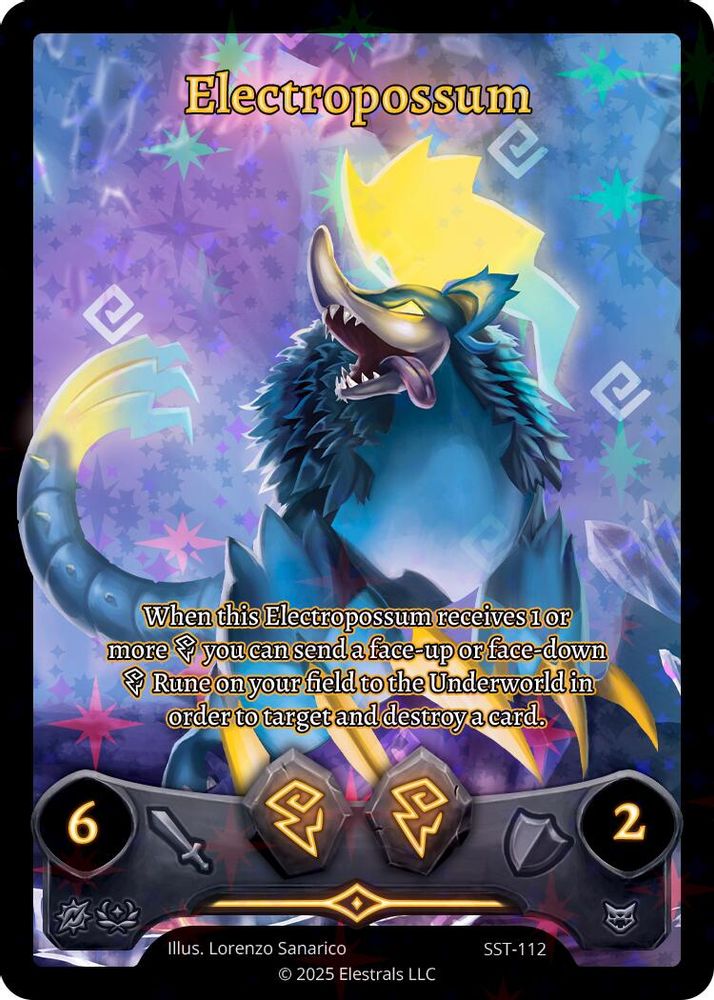 Electropossum (SST-112), Holo, front