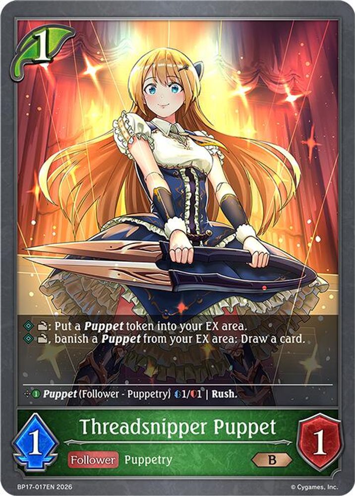 Threadsnipper Puppet, Standard, front