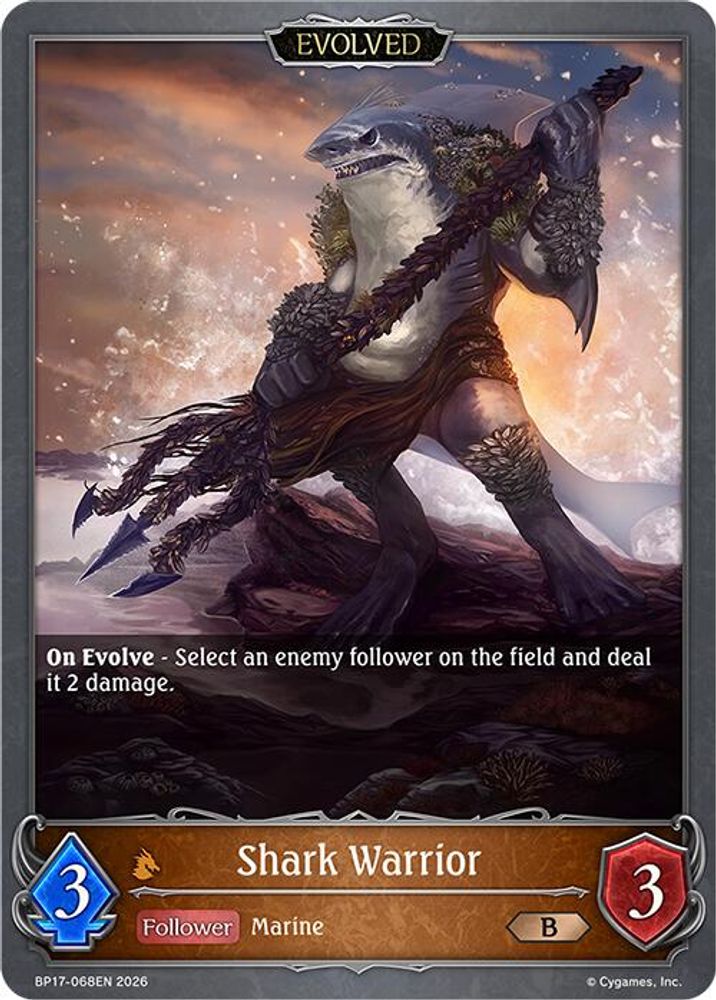Shark Warrior (Evolved), Standard, front