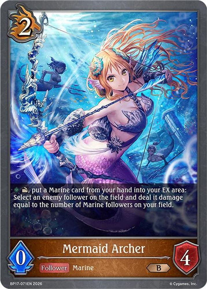 Mermaid Archer, Standard, front