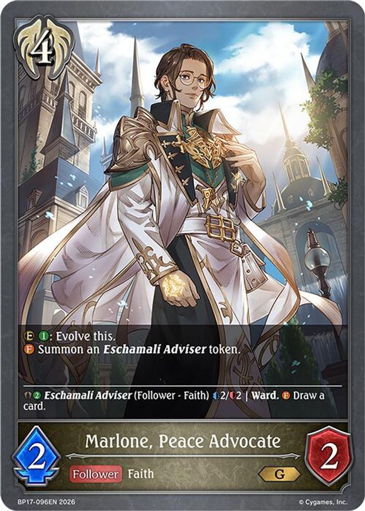 Marlone, Peace Advocate, Standard, front