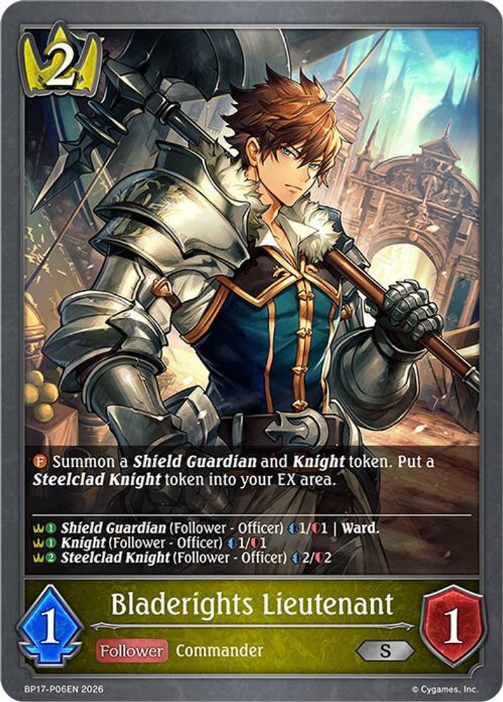 Bladerights Lieutenant - P06EN (Foil), Standard, front