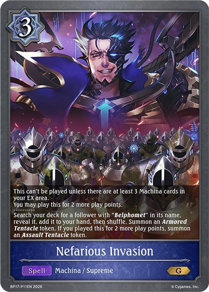 Nefarious Invasion - P11EN (Foil), Standard, front