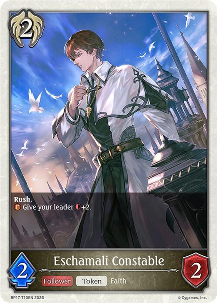 Eschamali Constable, Standard, front