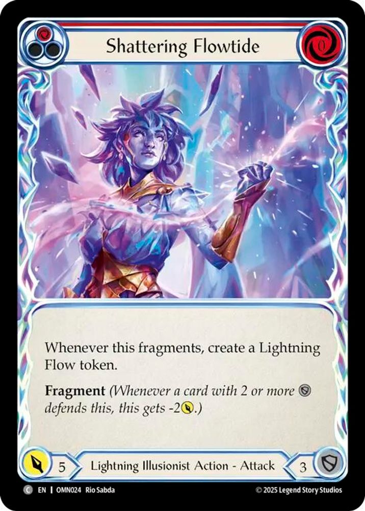 Shattering Flowtide (Red), Standard, front