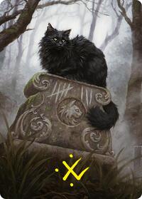 Nine-Lives Familiar 2 Art Card (36/54) (Gold-Stamped Signature), Art Series: Foundations