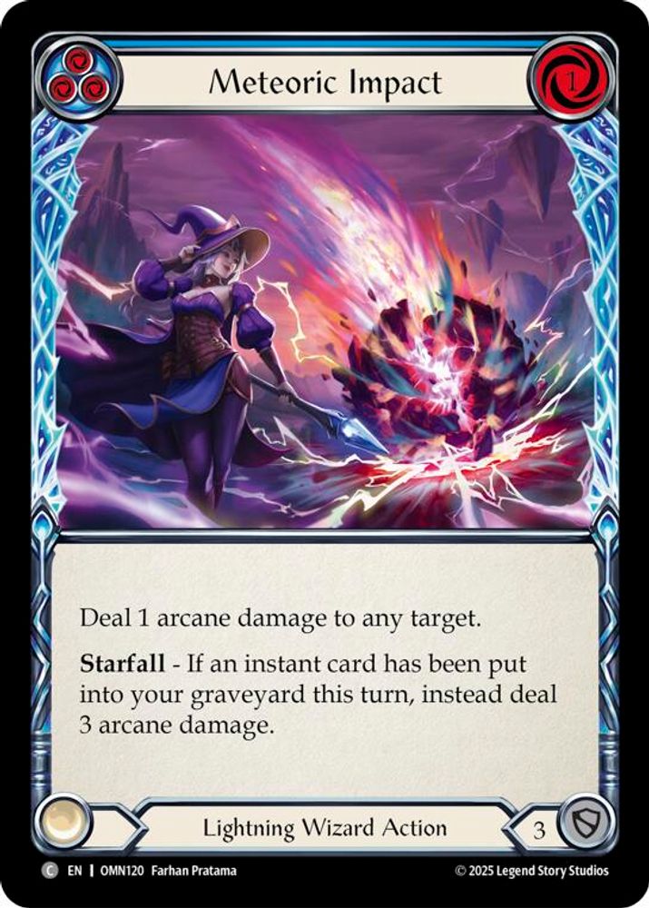 Meteoric Impact (Blue), Standard, front