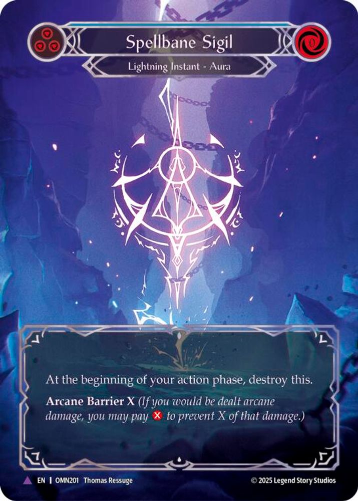 Spellbane Sigil (Blue) (Marvel), Cold-foil, front
