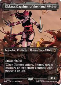 Elektra, Daughter of the Hand (Borderless) (0326), Marvel Super Heroes