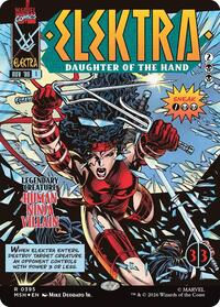 Elektra, Daughter of the Hand (Borderless) (0395), Marvel Super Heroes