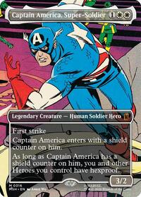 Captain America, Super-Soldier (Borderless) (0316), Marvel Super Heroes