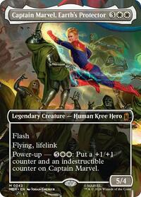 Captain Marvel, Earth's Protector (Borderless) (0342), Marvel Super Heroes