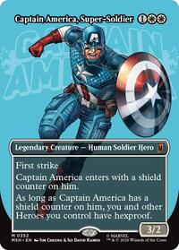 Captain America, Super-Soldier (Borderless) (0352), Marvel Super Heroes