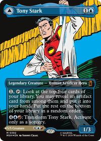 Tony Stark (Borderless) (0392), Marvel Super Heroes