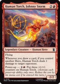 Human Torch, Johnny Storm, Marvel Super Heroes