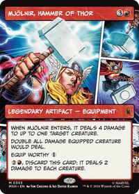 Mjolnir, Hammer of Thor (Borderless) (0303), Marvel Super Heroes