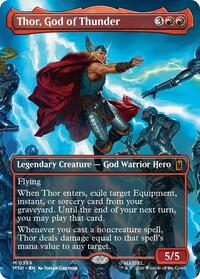Thor, God of Thunder (Borderless) (0338), Marvel Super Heroes