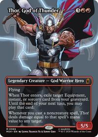 Thor, God of Thunder (Borderless) (0369), Marvel Super Heroes