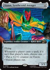 Vision, Synthezoid Avenger (Extended Art), Commander: Marvel Super Heroes