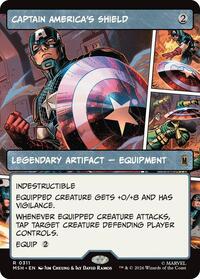Captain America's Shield (Borderless) (0311), Marvel Super Heroes