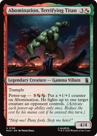 Abomination, Terrifying Titan, Marvel Super Heroes