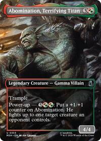 Abomination, Terrifying Titan (Borderless), Marvel Super Heroes