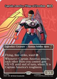 Captain America, Wings of Freedom (Borderless), Marvel Super Heroes