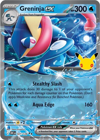 Greninja ex - 021/128, Card 021/128