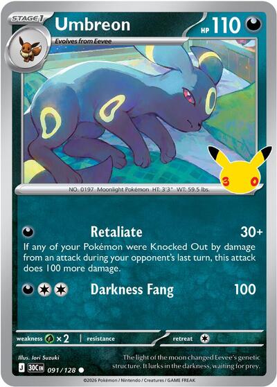 Umbreon, Card 091/128