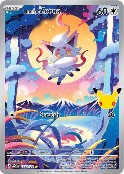 Hisuian Zorua - 145/128, Card 145/128