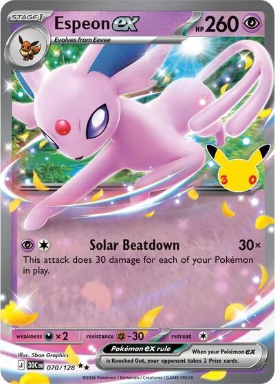 Espeon ex, Card 070/128