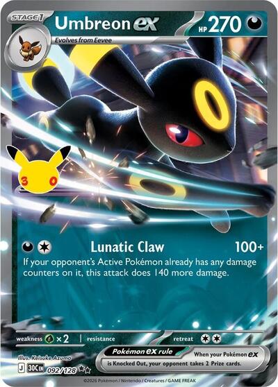 Umbreon ex, Card 092/128