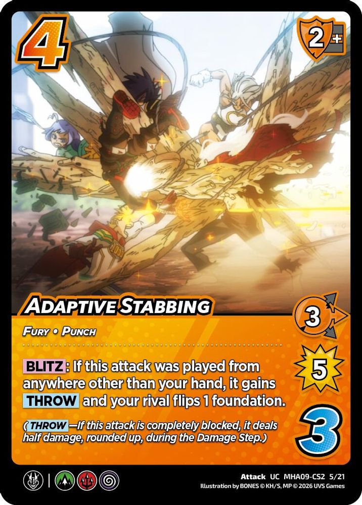 Adaptive Stabbing, Standard, front