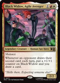 Black Widow, Agile Avenger (Surge Foil), Commander: Marvel Super Heroes