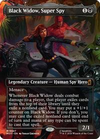 Black Widow, Super Spy (Borderless) (0347), Marvel Super Heroes
