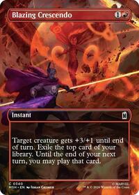 Blazing Crescendo (Borderless), Marvel Super Heroes