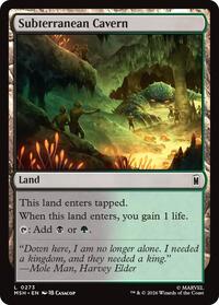 Subterranean Cavern, Marvel Super Heroes