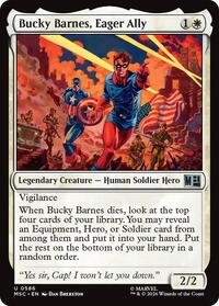 Bucky Barnes, Eager Ally, Commander: Marvel Super Heroes