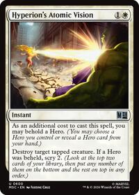 Hyperion's Atomic Vision, Commander: Marvel Super Heroes