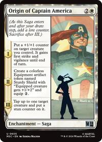 Origin of Captain America, Commander: Marvel Super Heroes