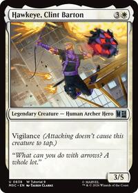 Hawkeye, Clint Barton (0838), Commander: Marvel Super Heroes