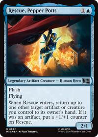 Rescue, Pepper Potts (Surge Foil), Commander: Marvel Super Heroes