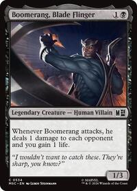 Boomerang, Blade Flinger, Commander: Marvel Super Heroes