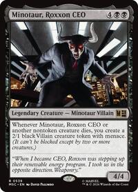 Minotaur, Roxxon CEO, Commander: Marvel Super Heroes