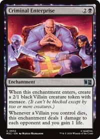 Criminal Enterprise, Commander: Marvel Super Heroes