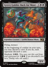 Green Goblin, Back for More, Commander: Marvel Super Heroes