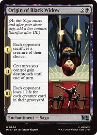 Origin of Black Widow, Commander: Marvel Super Heroes