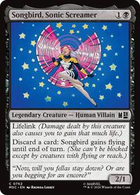 Songbird, Sonic Screamer, Commander: Marvel Super Heroes